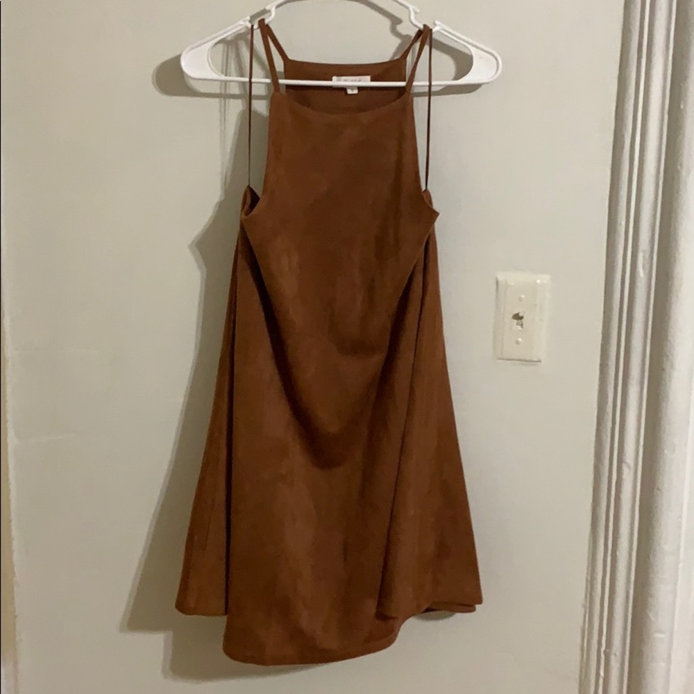 Tan Suede Dress